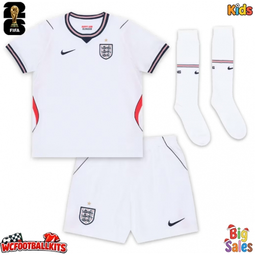 England Ollie Watkins #19 Replica Home Stadium Kit for Kids World Cup 2026 Short Sleeve (+ pants)